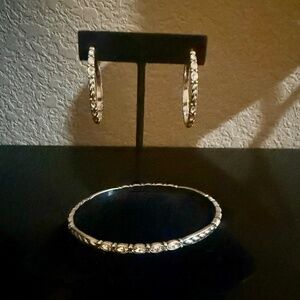 Brighton Crystal Bracelet and matching Earrings